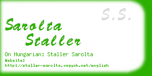 sarolta staller business card